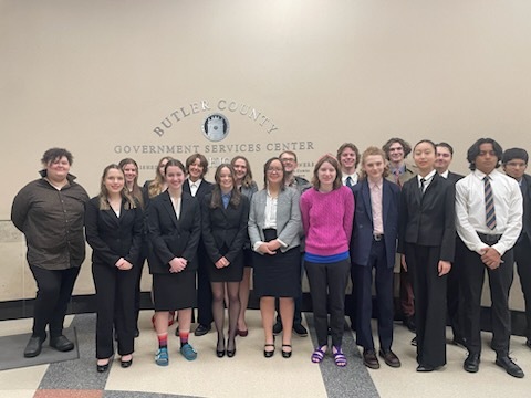 Mock Trial Team Group at Districts